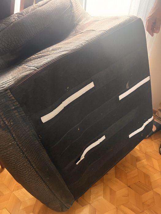 Wypoczynek skorzany w stylu retro