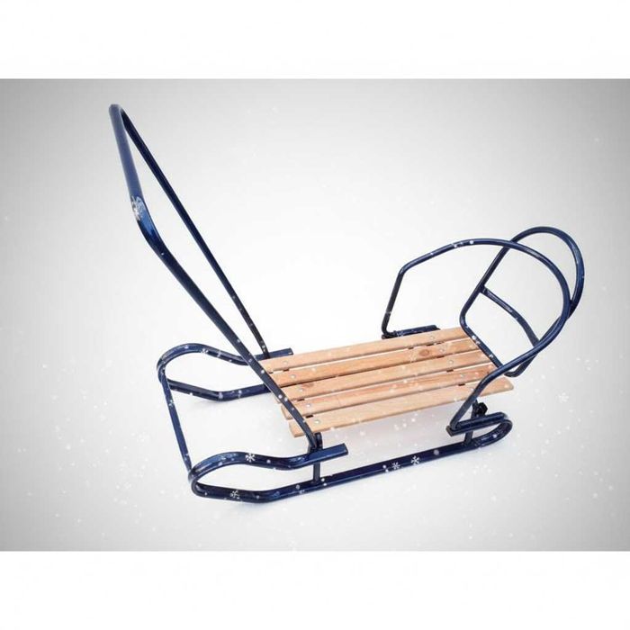 Санки "Королевские Спринтер" с Удобной Ручкой и Спинкой