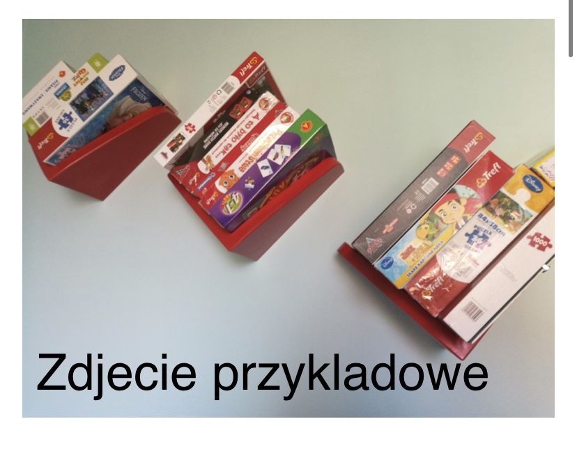 Półka Mammut Ikea Czerwona