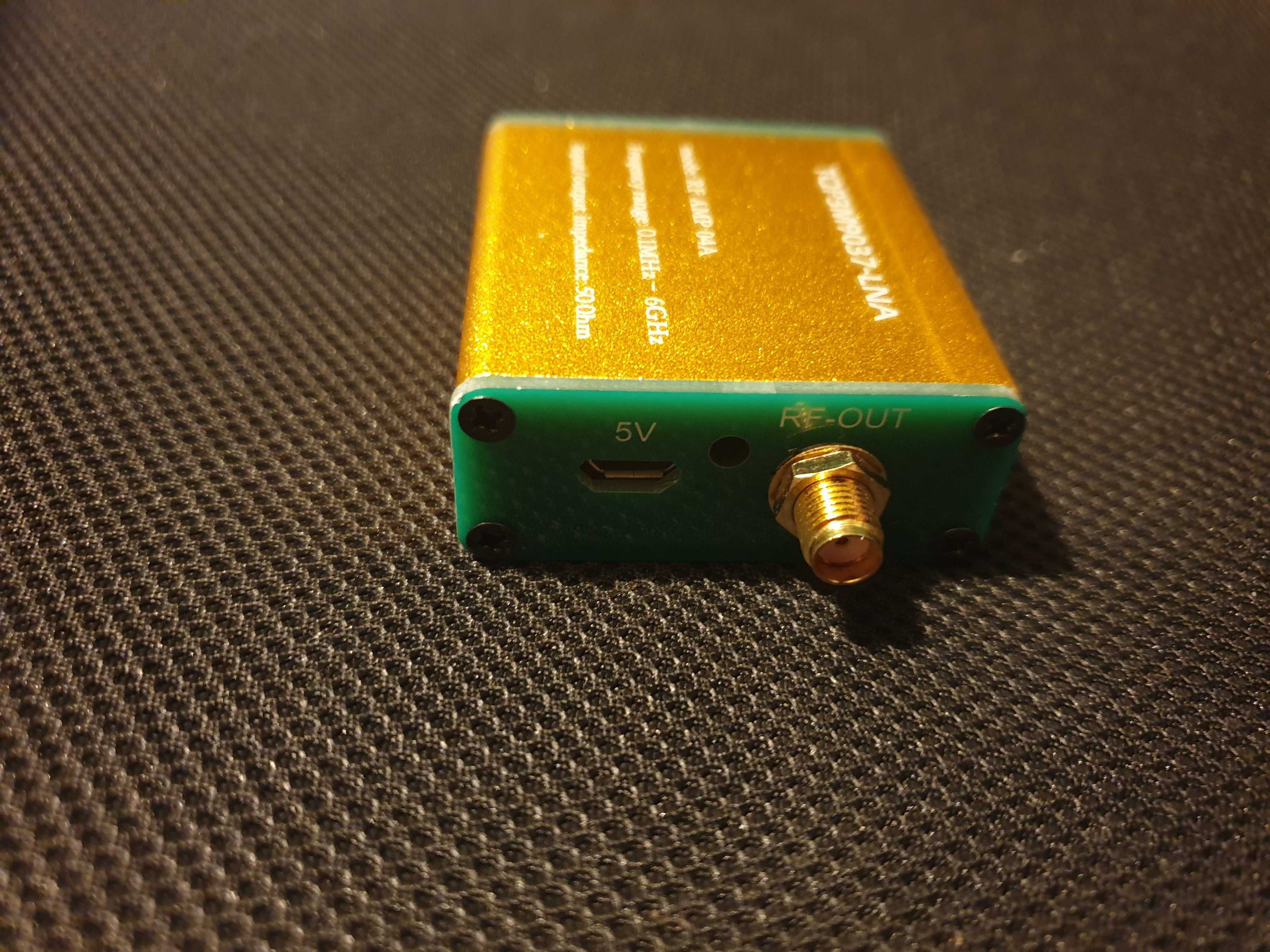 Wzmacniacz RF LNA do SDR o niskim poziomie szumów 0,1 MHz–6 GHz 20dB