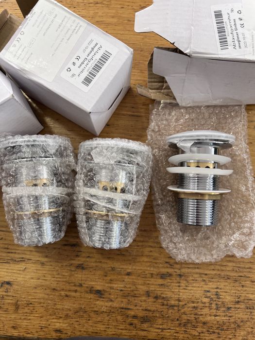 Conjunto 3 Válvula clic clac lavatório / bidé - NOVO