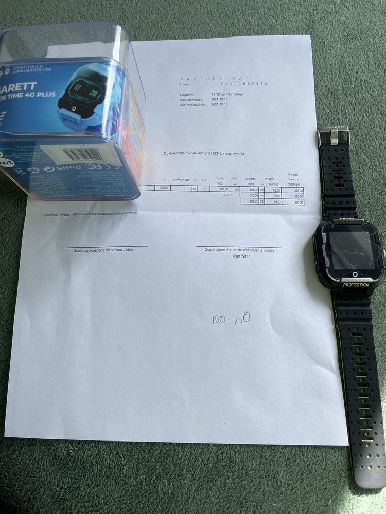 Smartwatch kids time 4G plus black GARE
