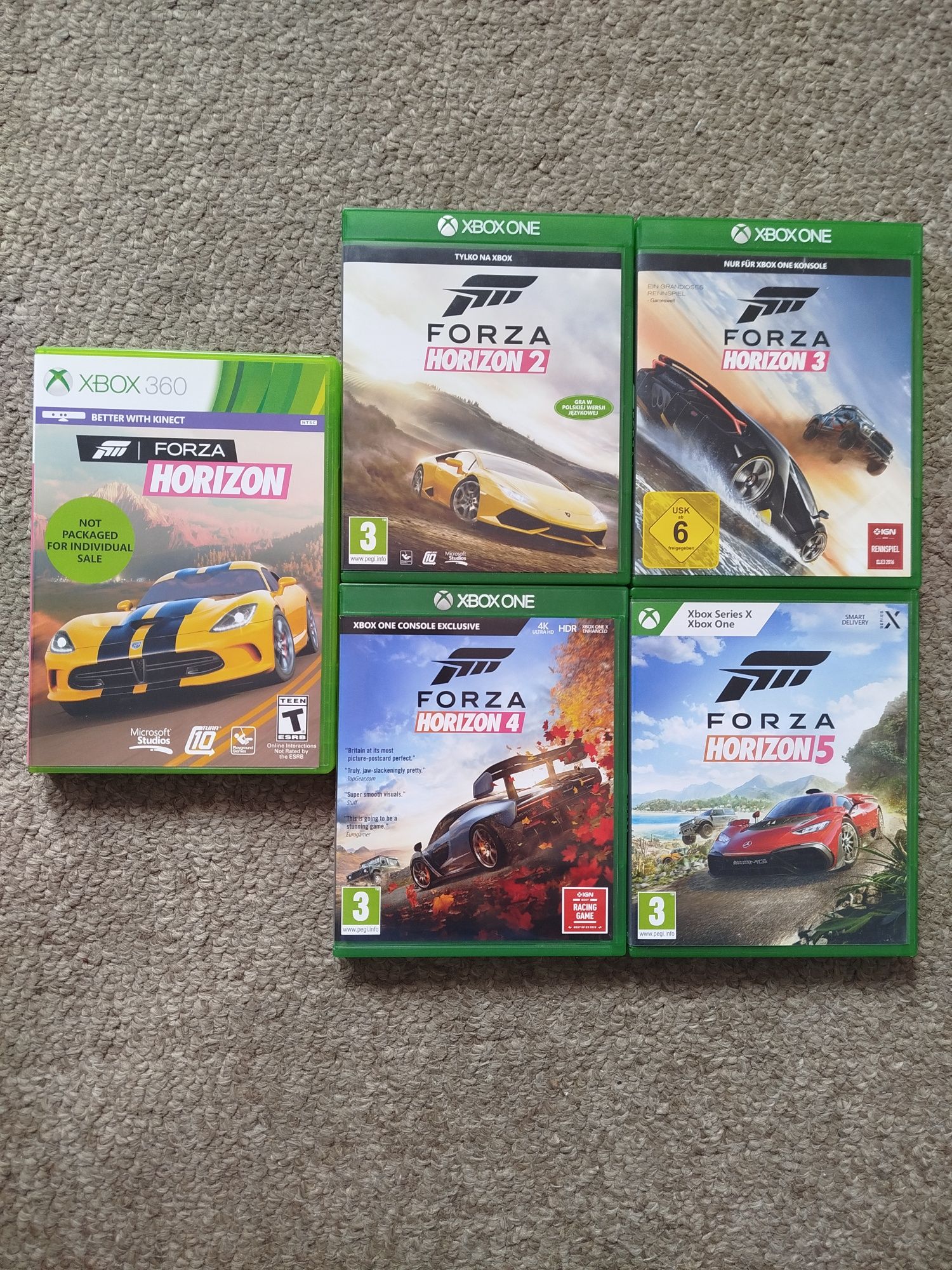 Forza horizon 1,2,3,4,5