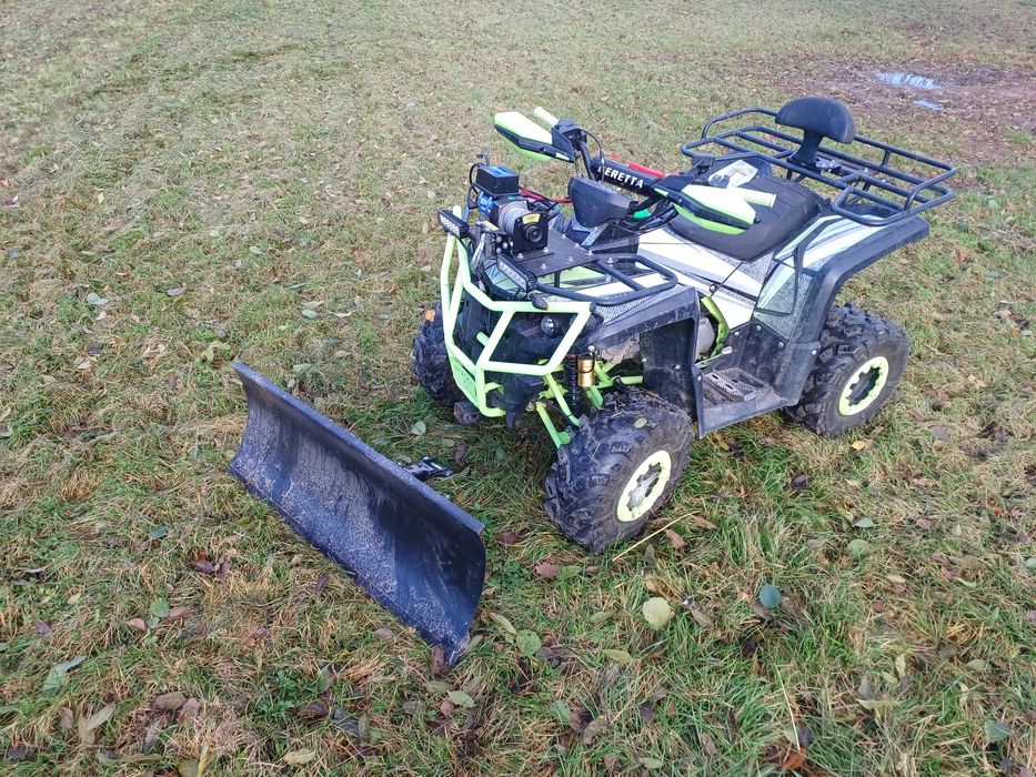 Quad beretta 150 pług wyciągarka