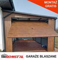 Garaż Drewnopodobny Mały  - Wiatka - Zadaszenie - Romstal