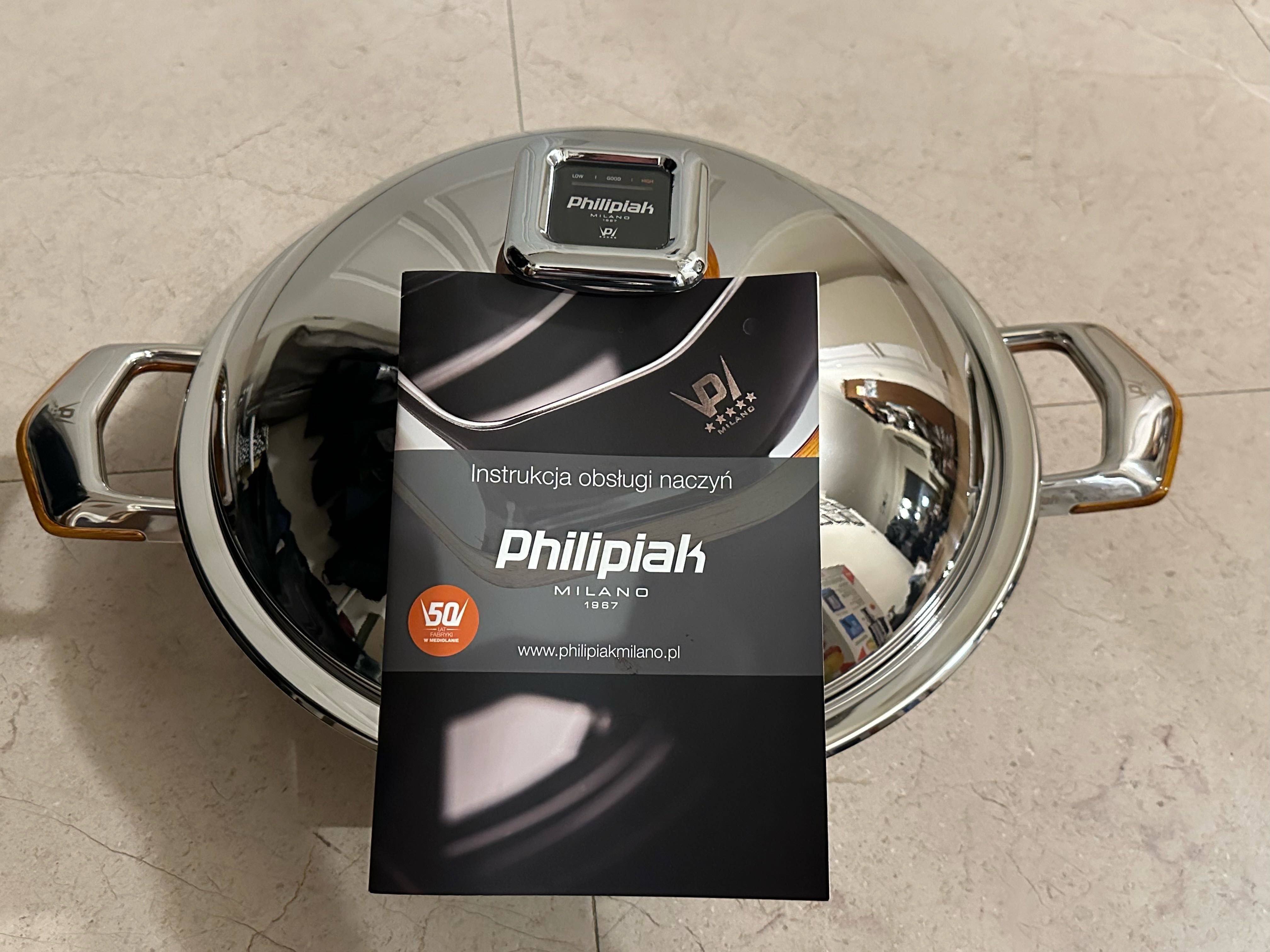 PHILIPIAK Patelnia królewska (32 cm) z pokrywą kulistą - Futuro NOWA