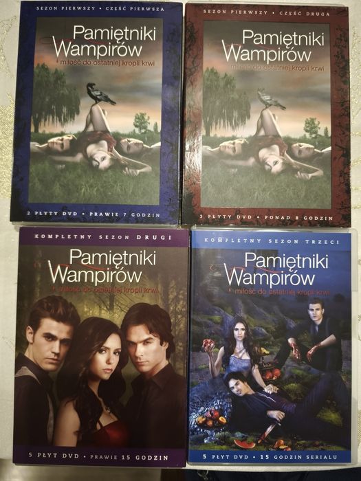 Pamiętniki wampirów, sezony 1-3 na DVD