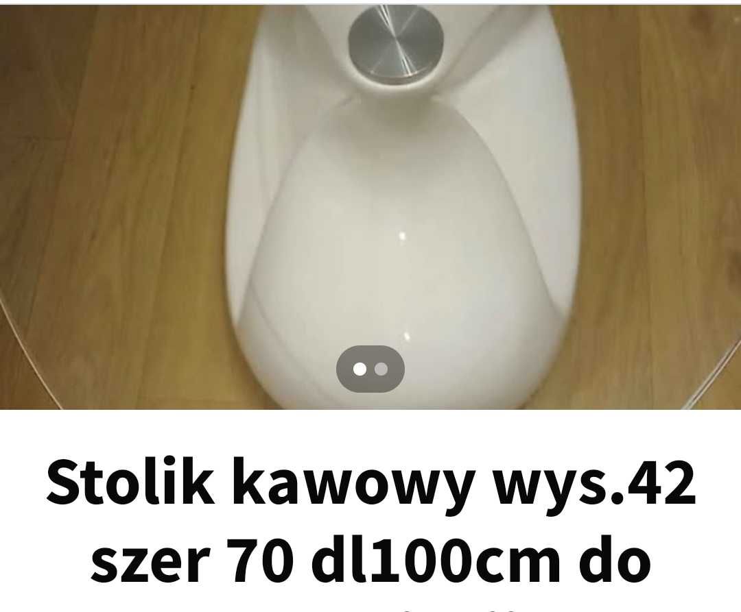 Stolik kawowy biały.