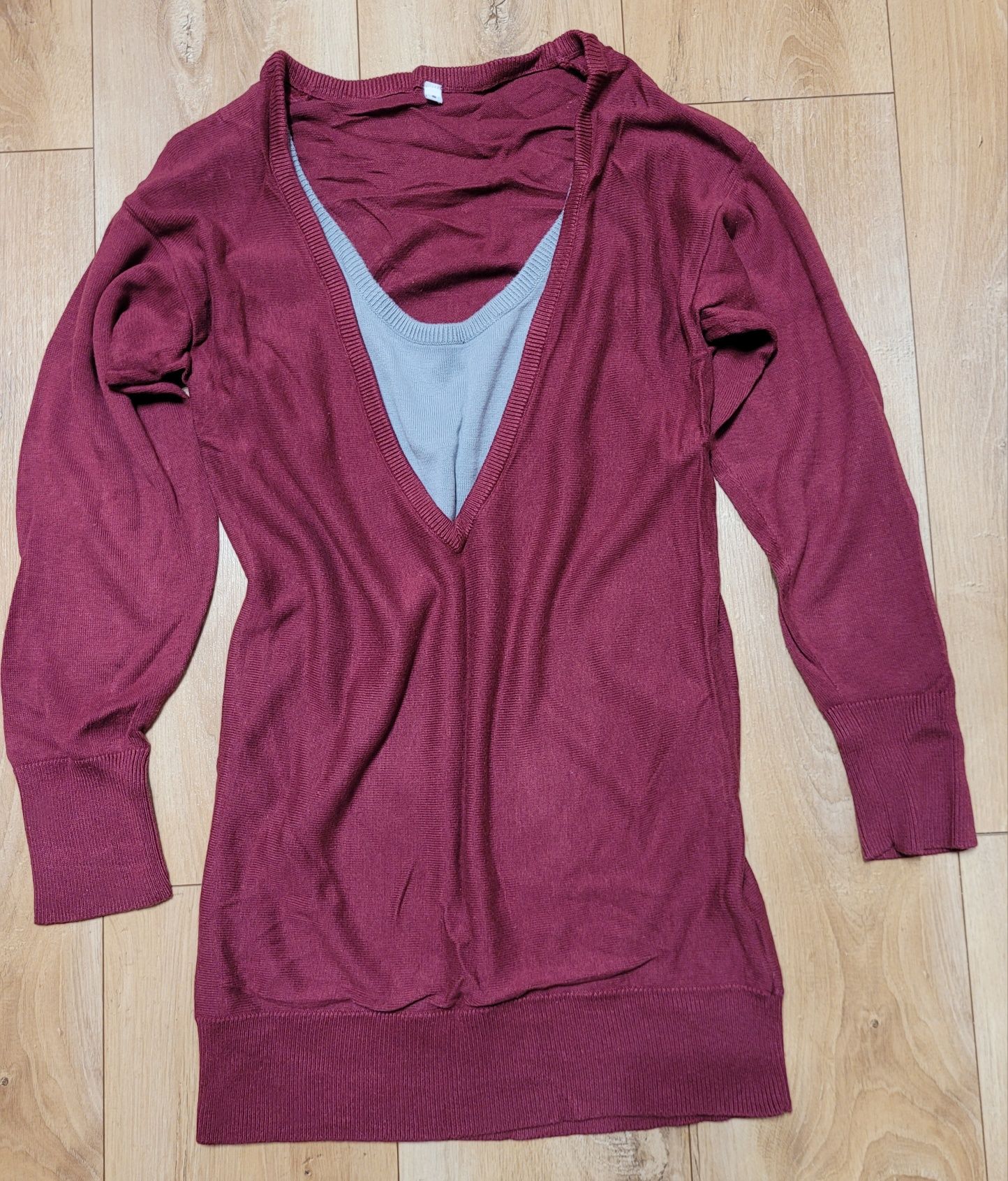 Sweter damski dłuższy cieplutki  roz z metki S/36/8 oversize