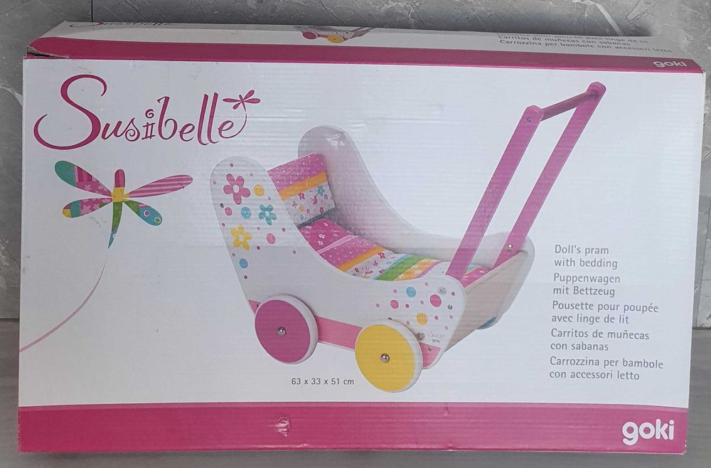 Drewniany wózek dla lalek Pimp Susibelle Goki