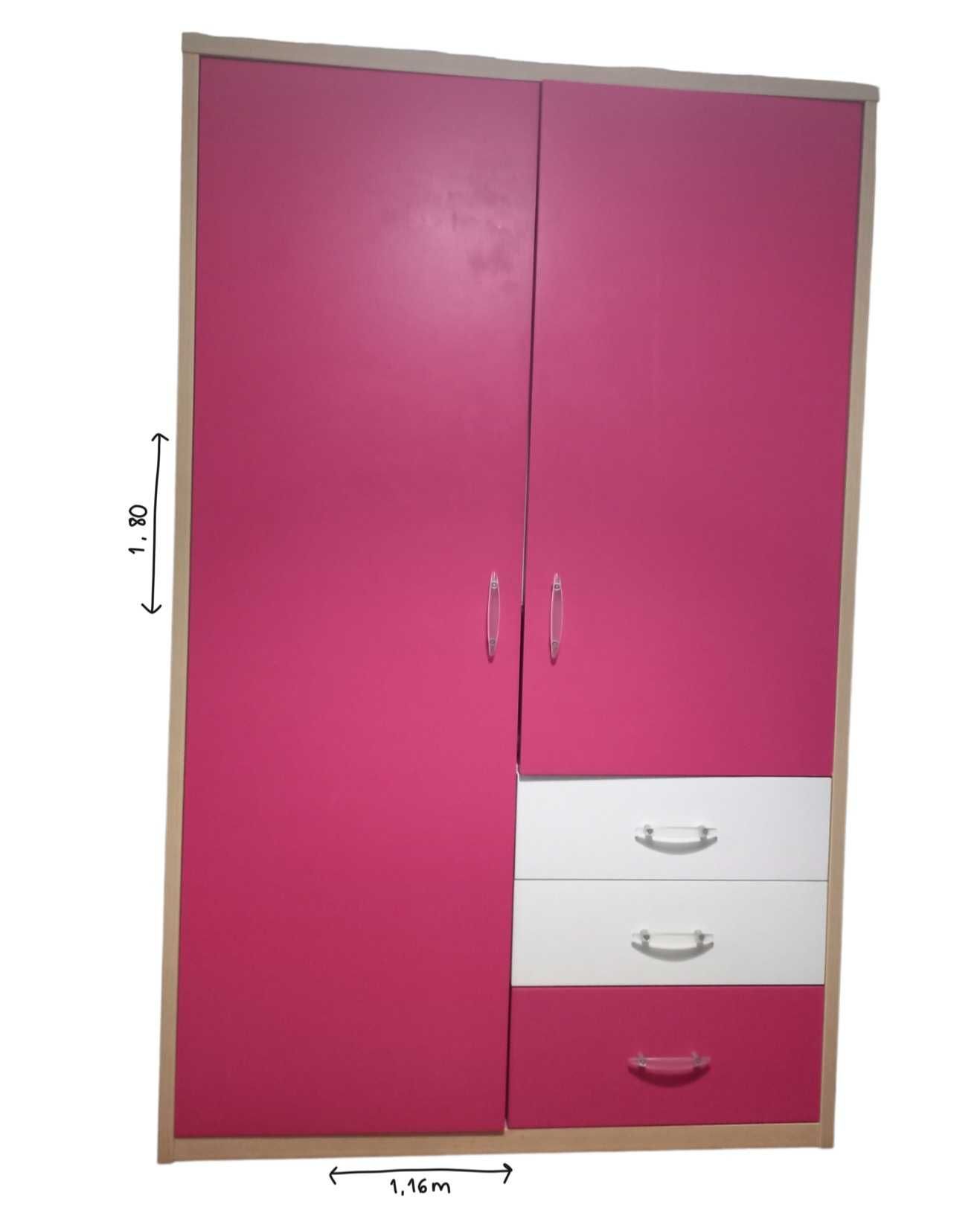 Mobilia de quarto cor de rosa & branca