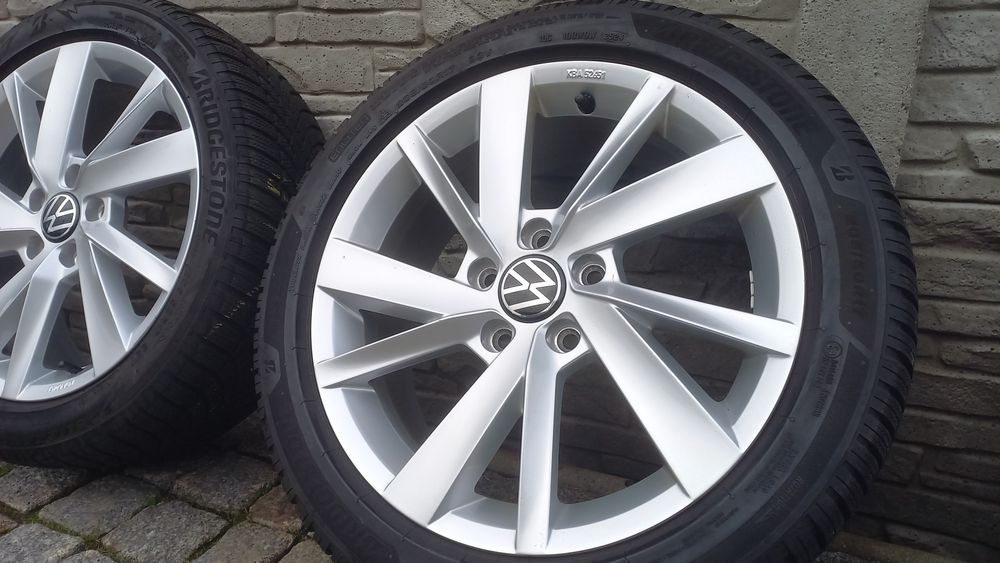 Koła Alufelgi 17' VW Golf 8 5x112 Caddy Touran 7.5-8mm Zimowe