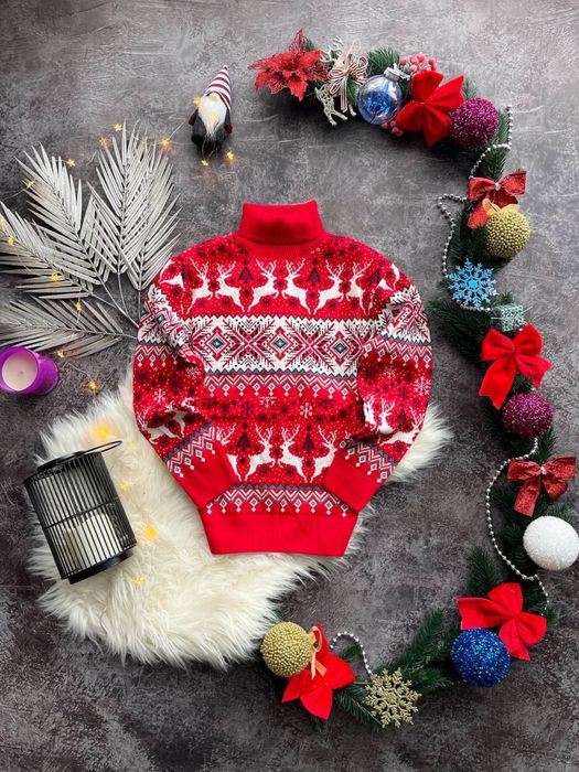 Світер з оленями Новорічний світер
