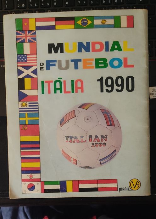 Caderneta de futebol - Italia 90