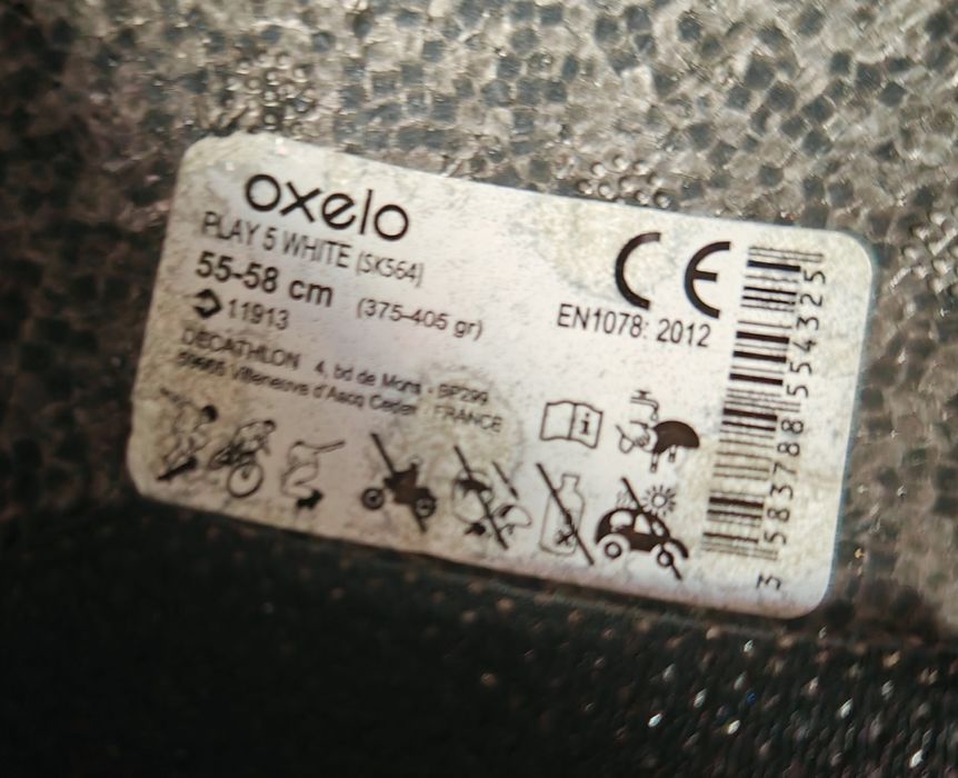 Capacete Oxelo 55-58cm branco