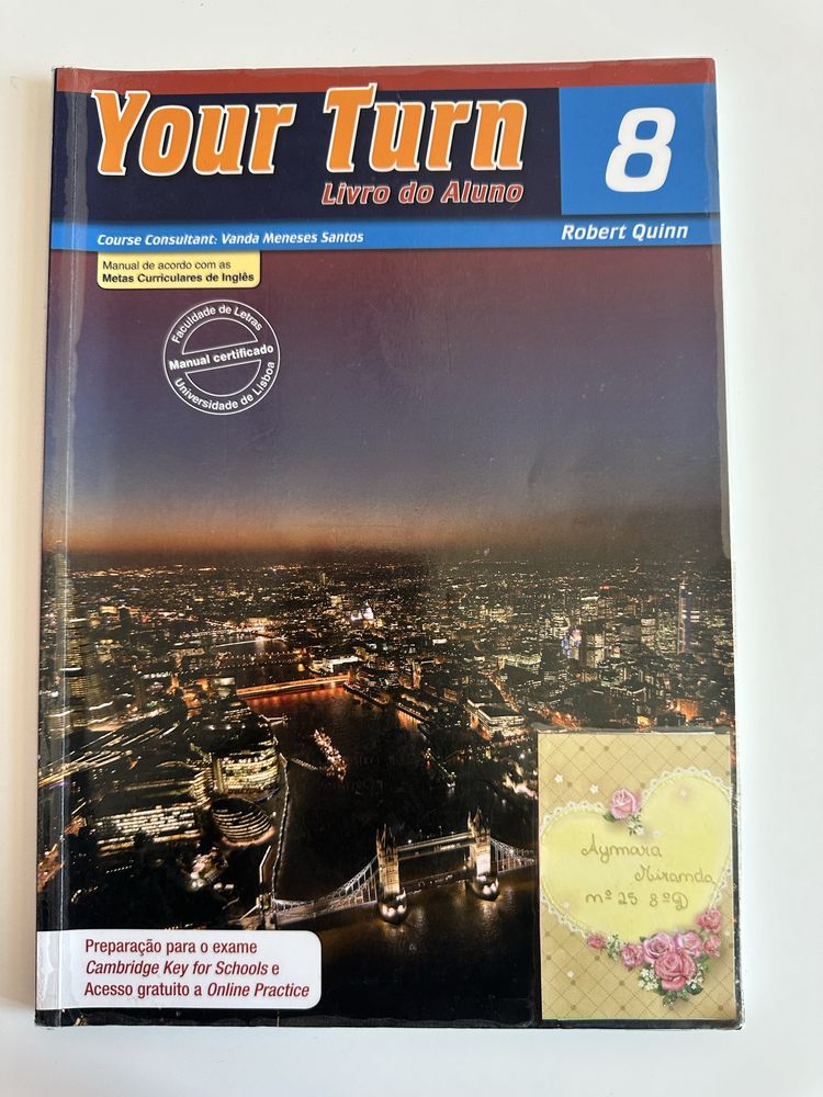 Manual de Inglês 8 ano “ Yout turn” com Caderno de Atividades