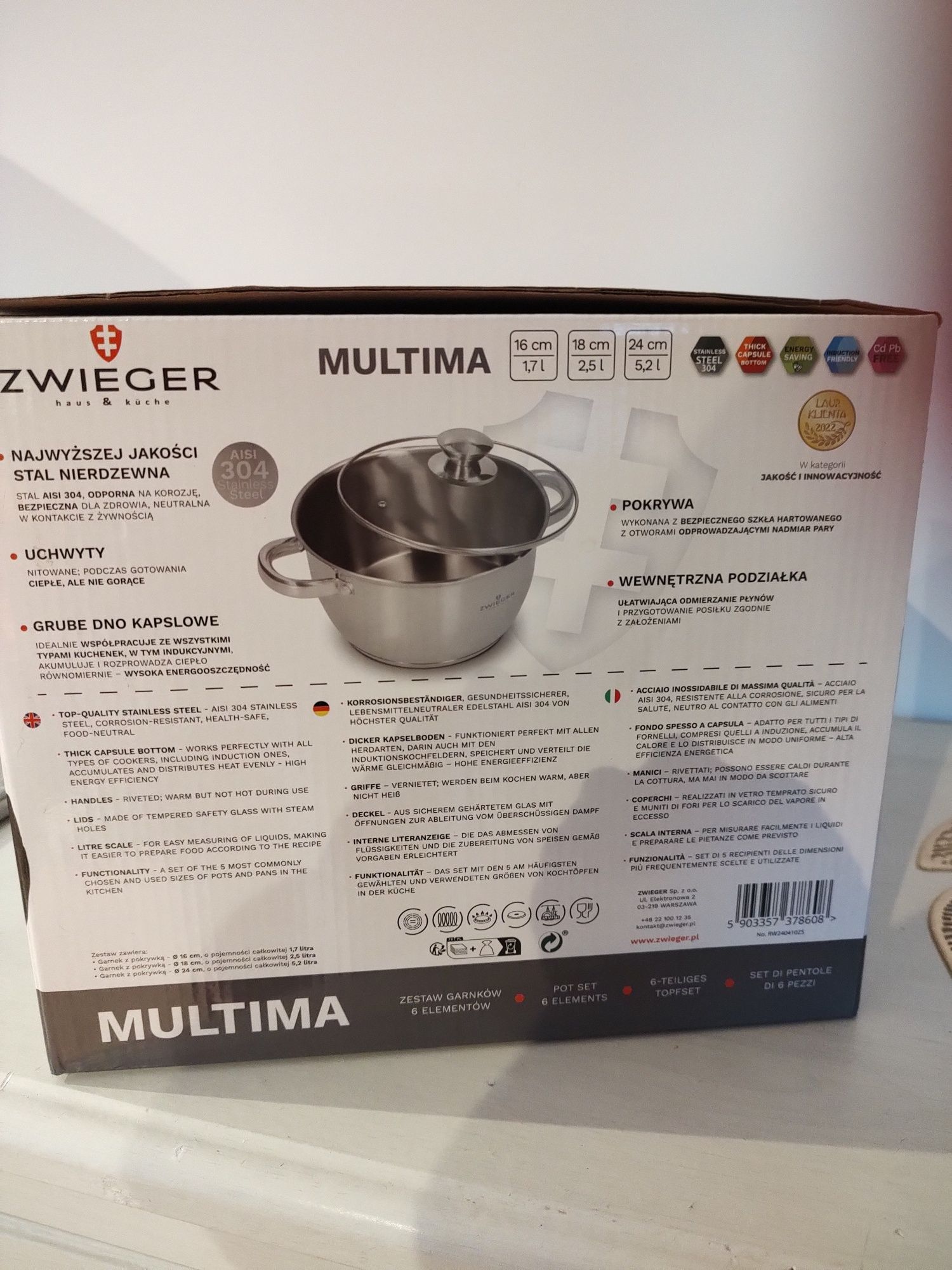 Zestaw garnków Zwieger Multima 6 elementów
