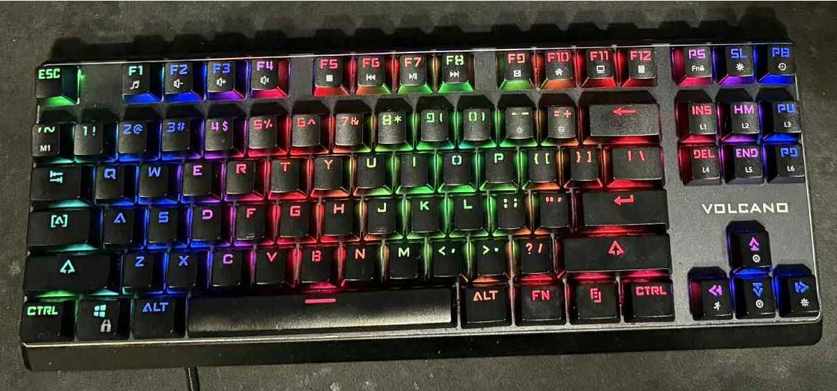 Klawiatura mechaniczna MODECOM Volcano Lanparty RGB (Outemu Blue)