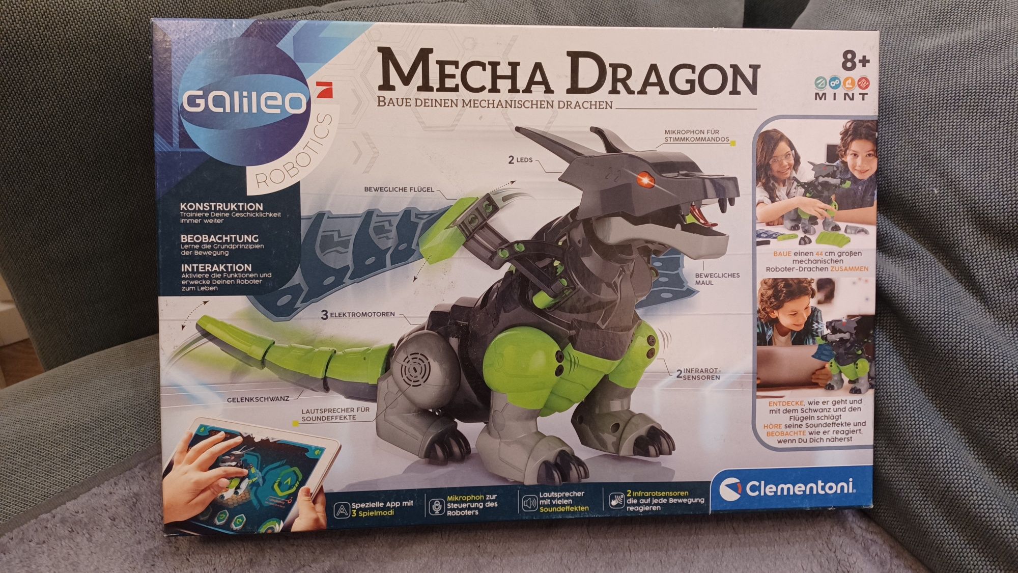 Clementoni Galileo Robotics Mecha Dragon zestaw do budowy robota smok