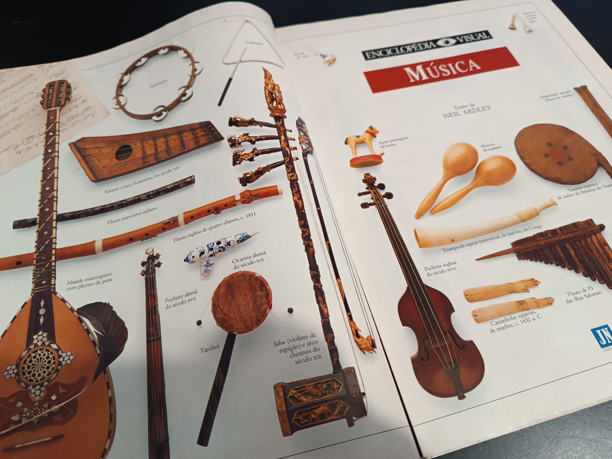 Enciclopédia Visual. Música, Conchas, O tempo