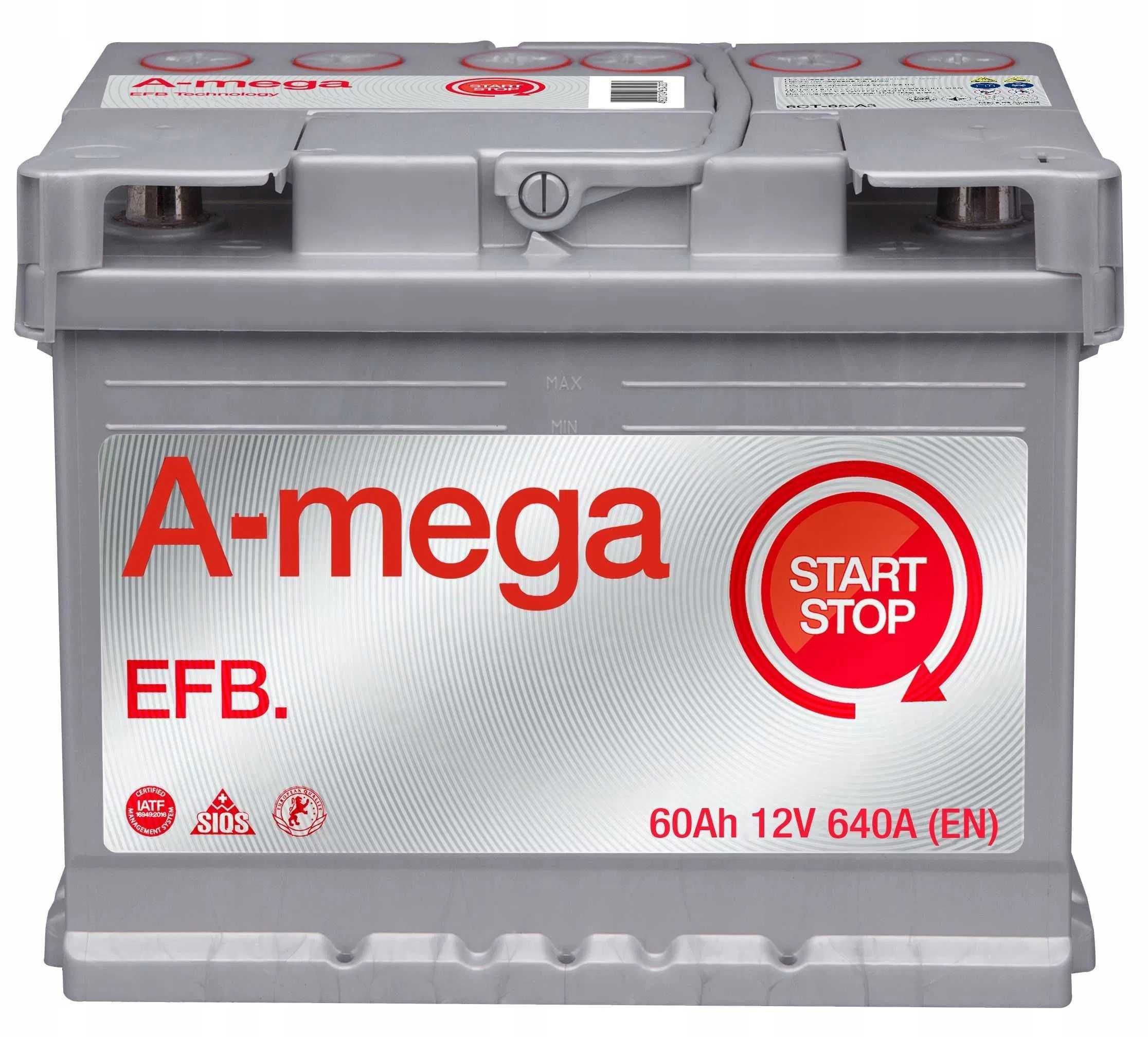 Akumulator AMEGA EFB 60Ah 640A Kielce