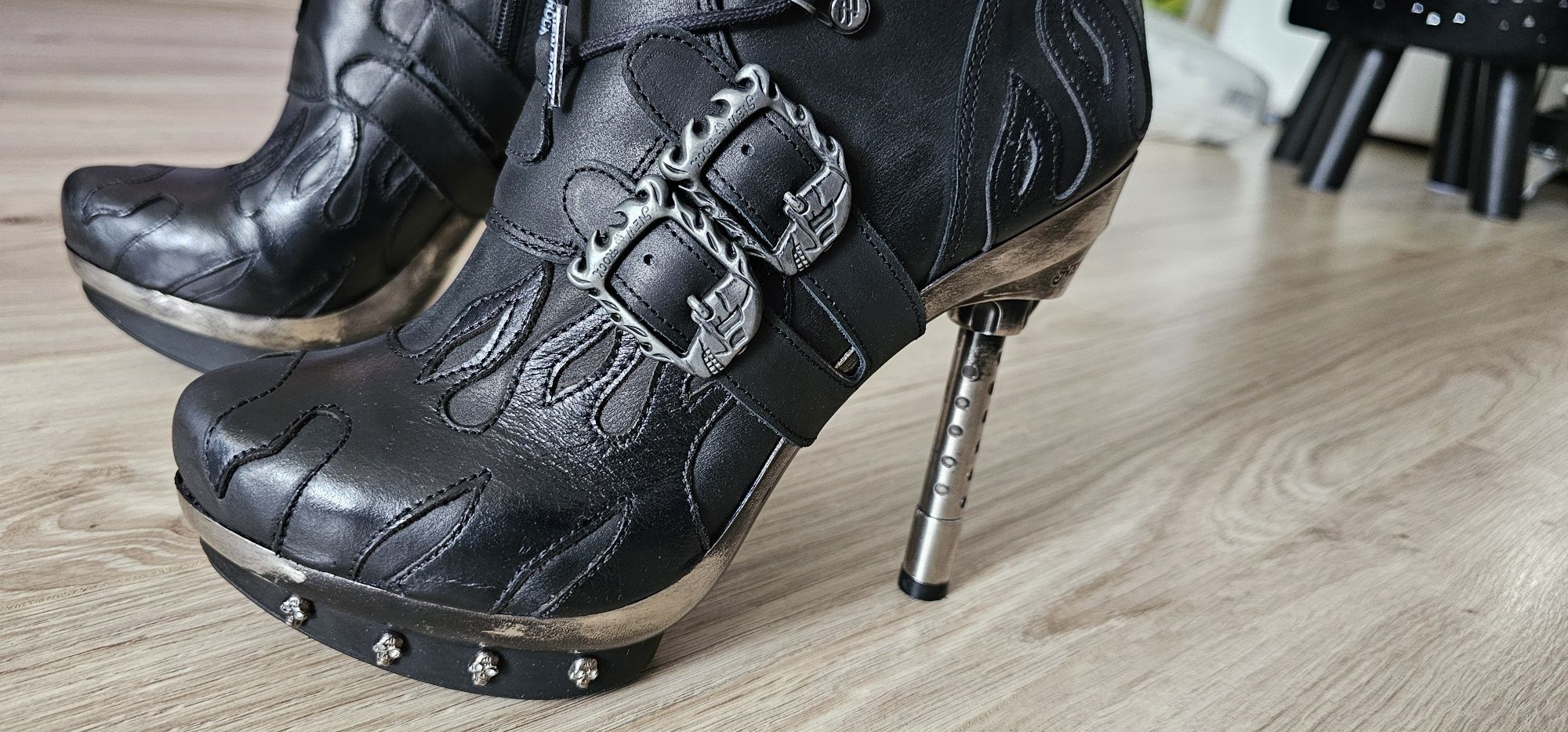 New rock buty damskie 40 ITALI NEGRO, NOMADA NEGRO