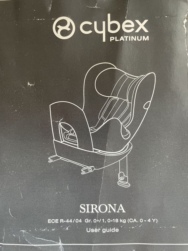 Cadeira auto cybex Sirona Platinium 360