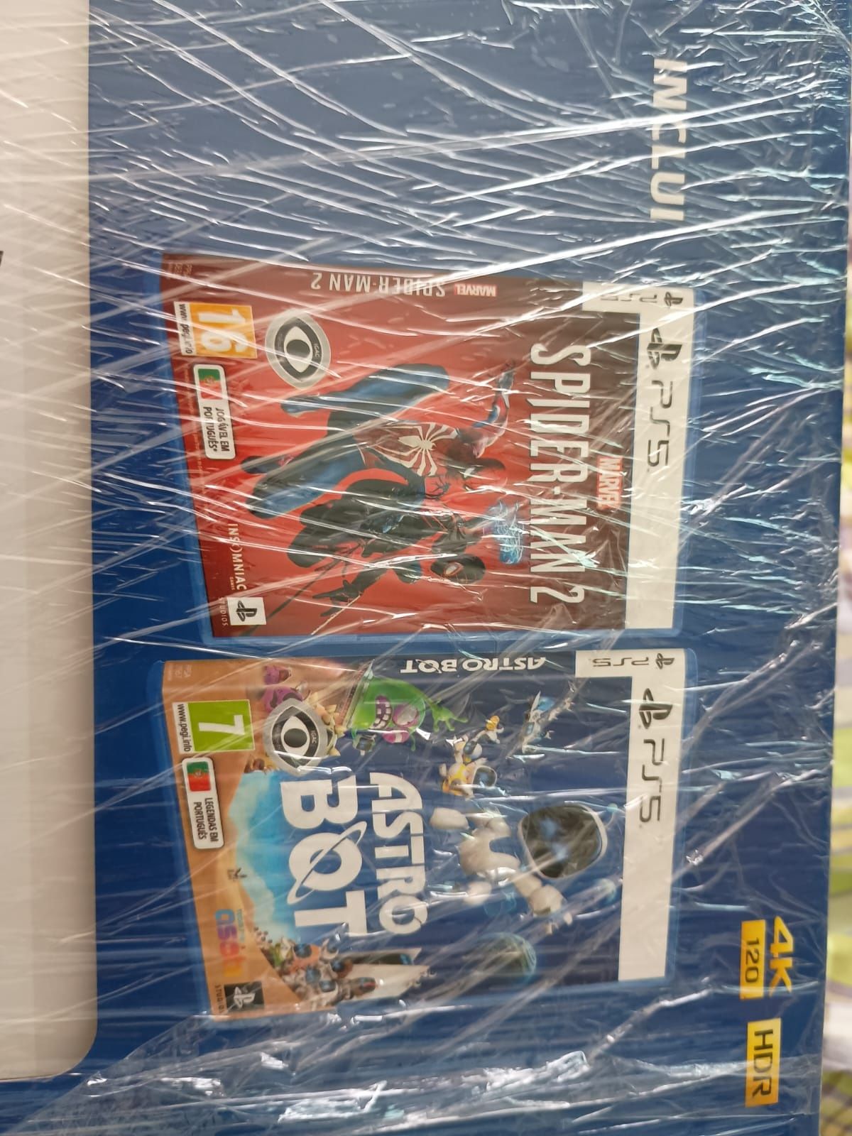 PS5 nova com 3 anos de garantia e dois jogos