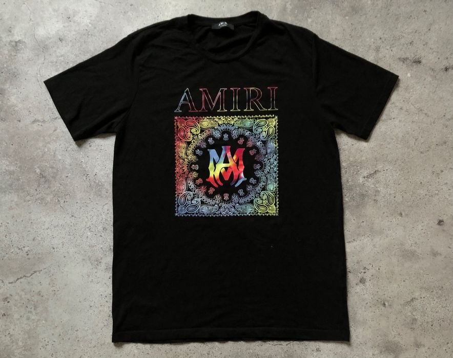 Оригінальна футболка Amiri чорного кольору розміру L-XL