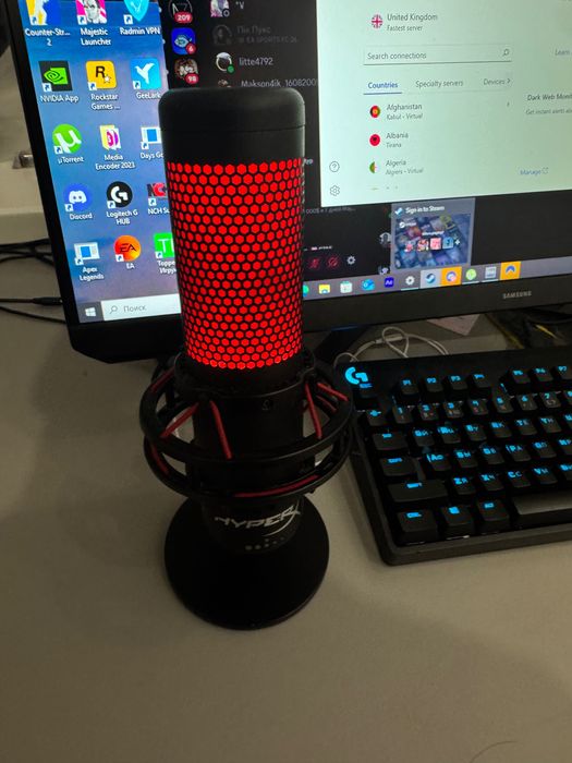 ПК + повний сетап (мікрофон, клавіатура, миша). Готовий до роботи.