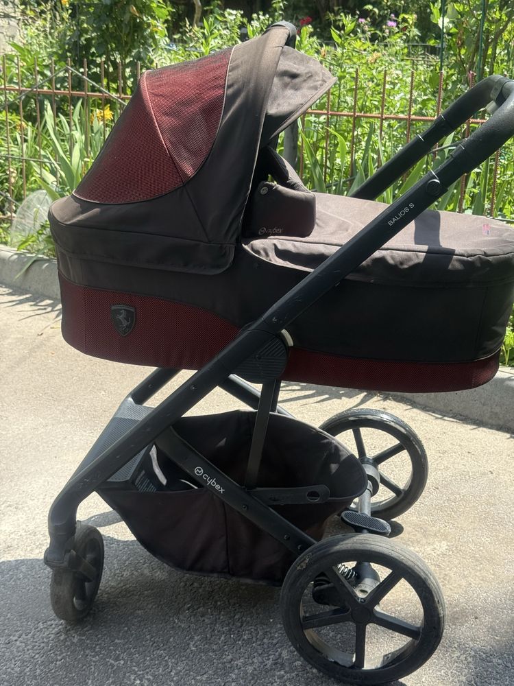 Коляска 2в1 cybex balios S Ferrari + манеж і розвиваючий коврик
