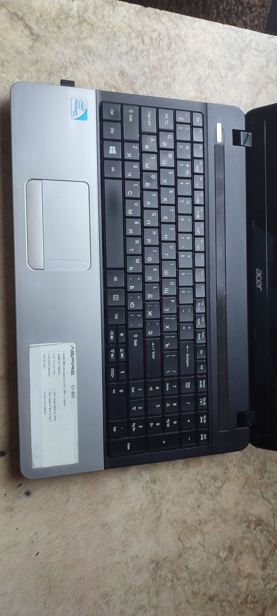 Ноутбук ASER ASPIRE E1-531