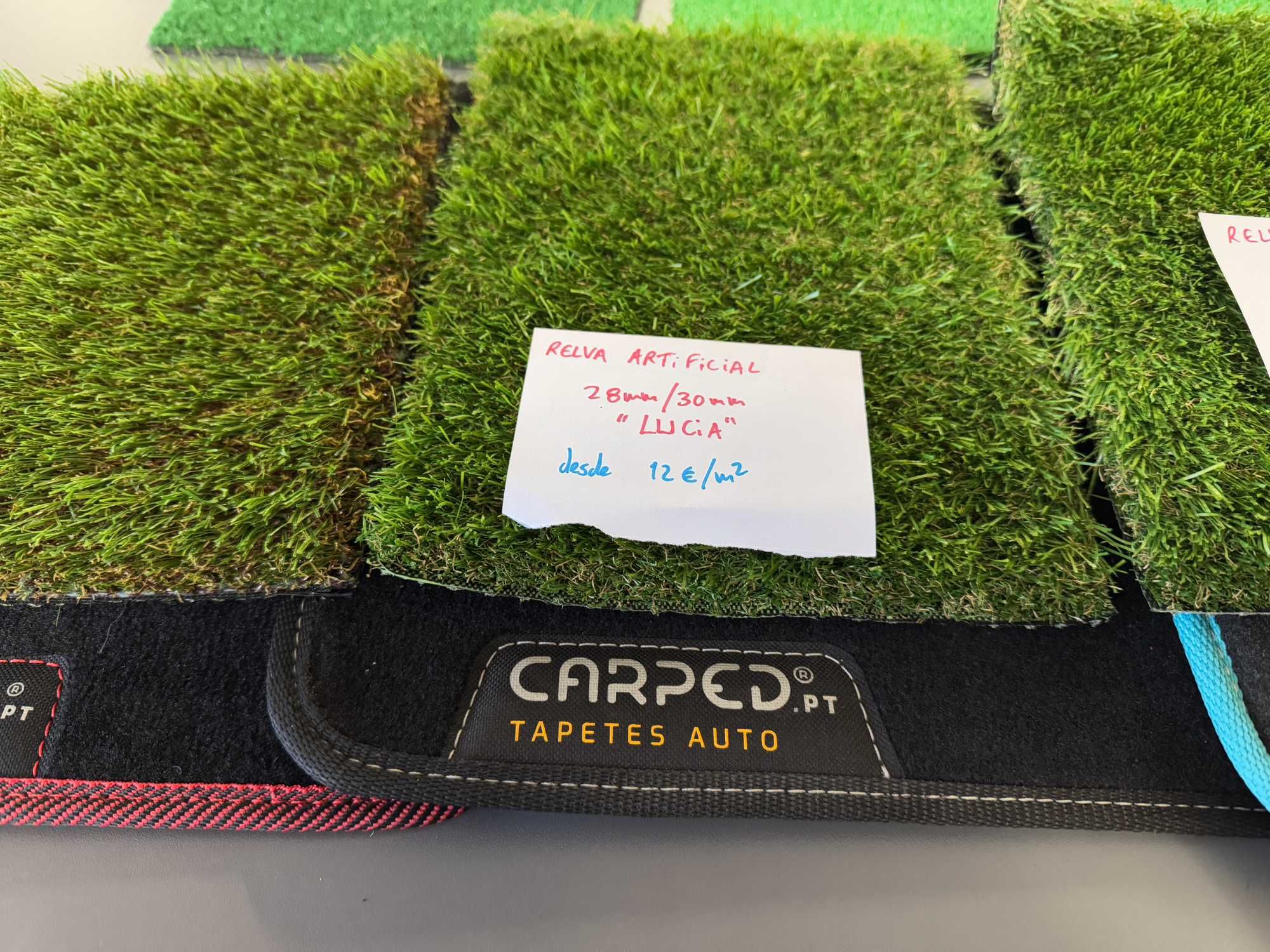 Relva grass artificial sintética várias medidas e padrões - CarPed.pt
