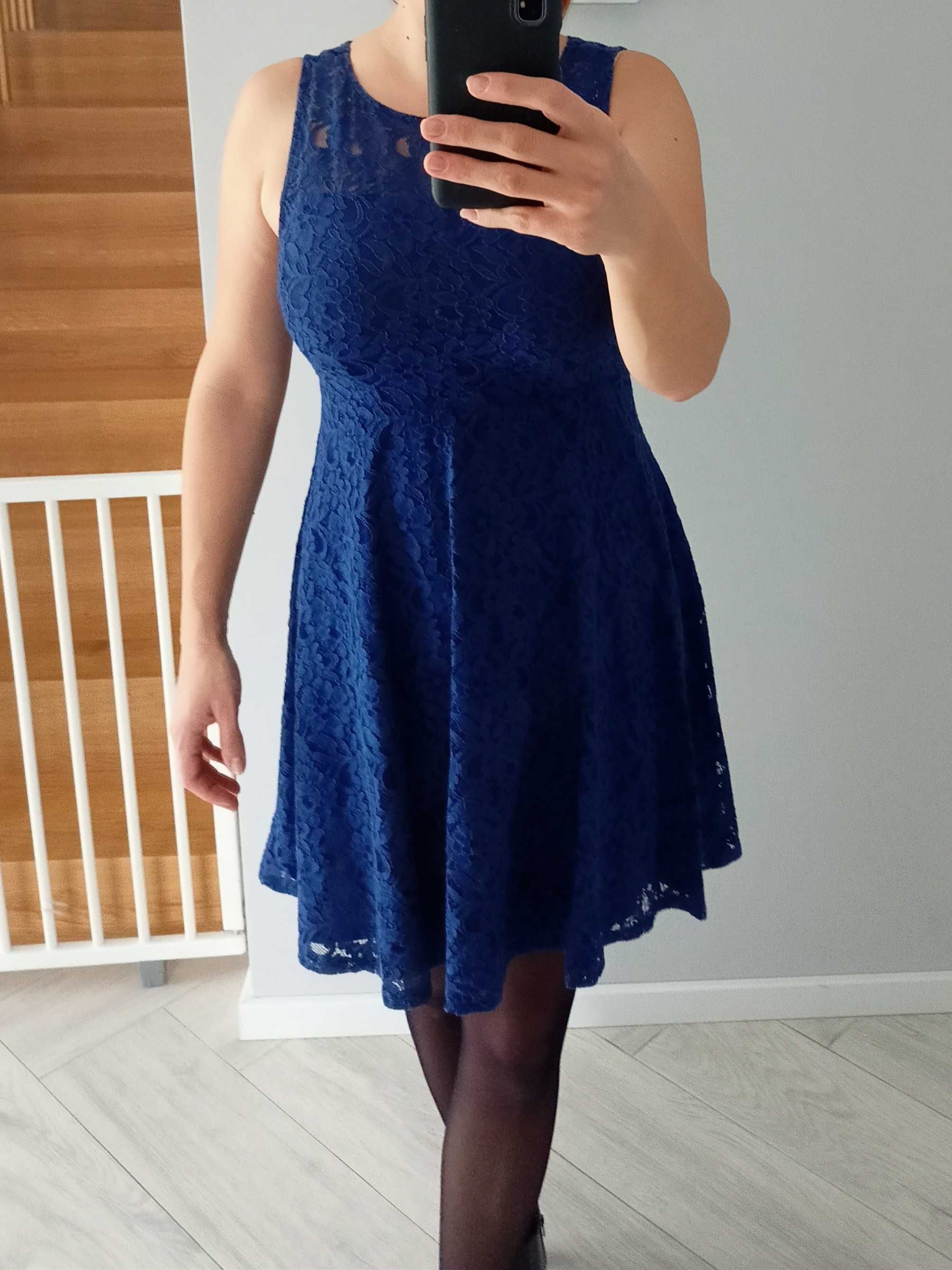 Sukienka niebieska krótka