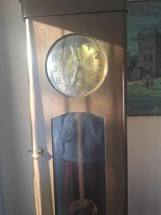 Zegar stojący drewniany