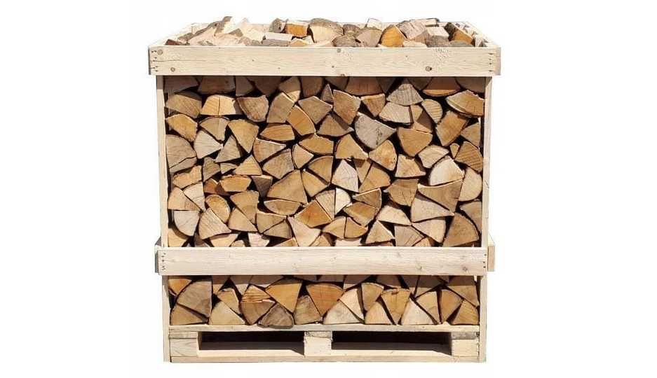 JESION Drewno kominkowe SEZONOWANE 1mp UKŁADANE NA PALECIE \ Daimex.pl