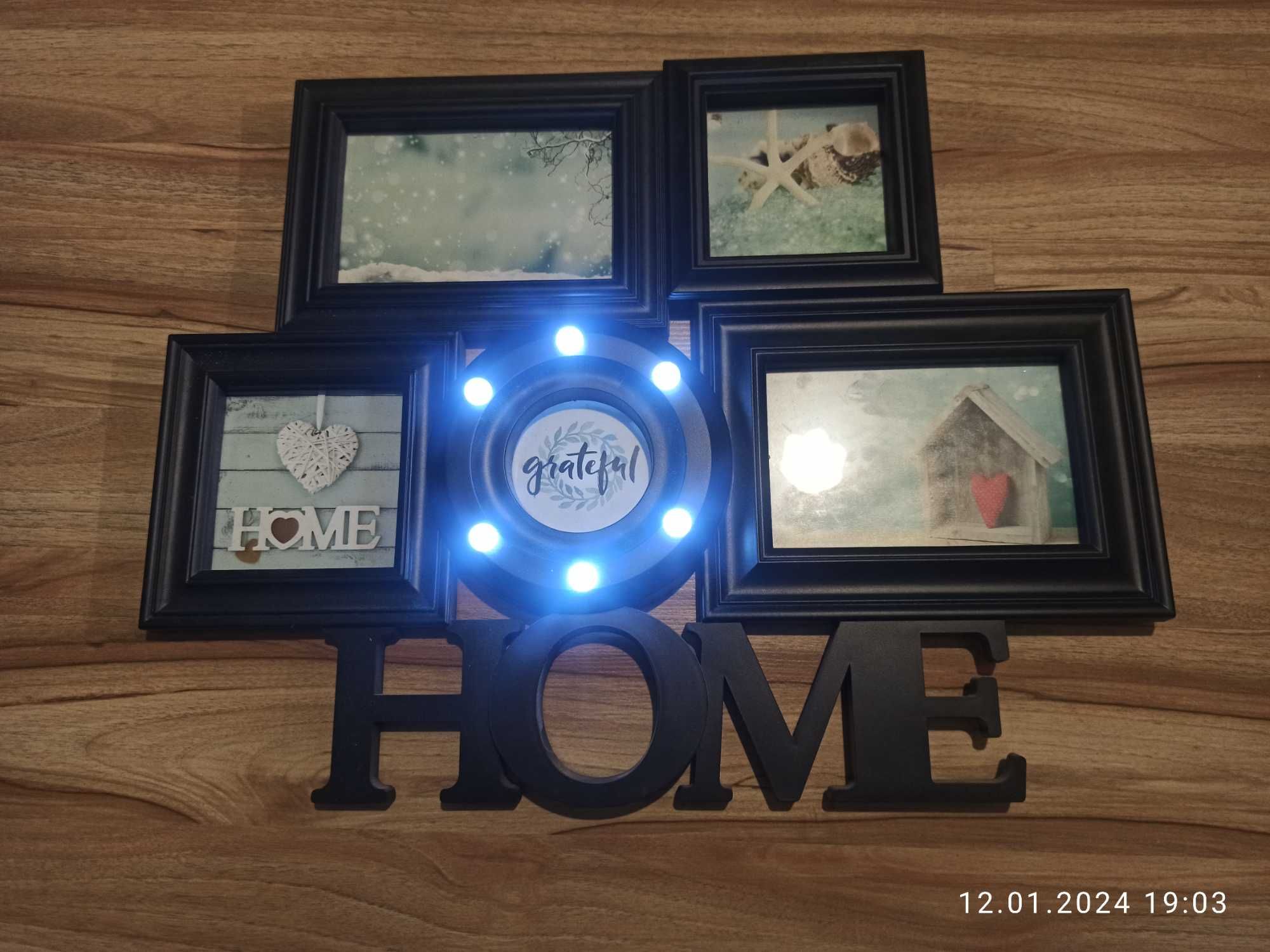 Multiramka ramka na zdjęcia ze światełkami led