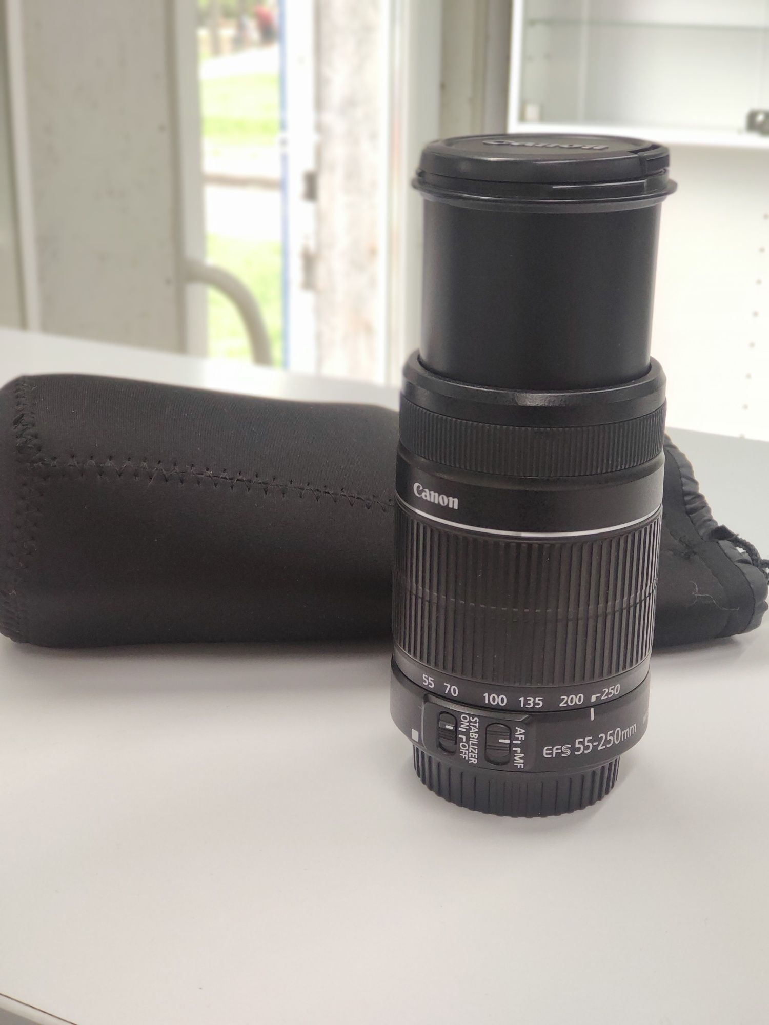 Теле-объектив Canon zoom lens EF-S 55-250 1:4-5.6 58mm