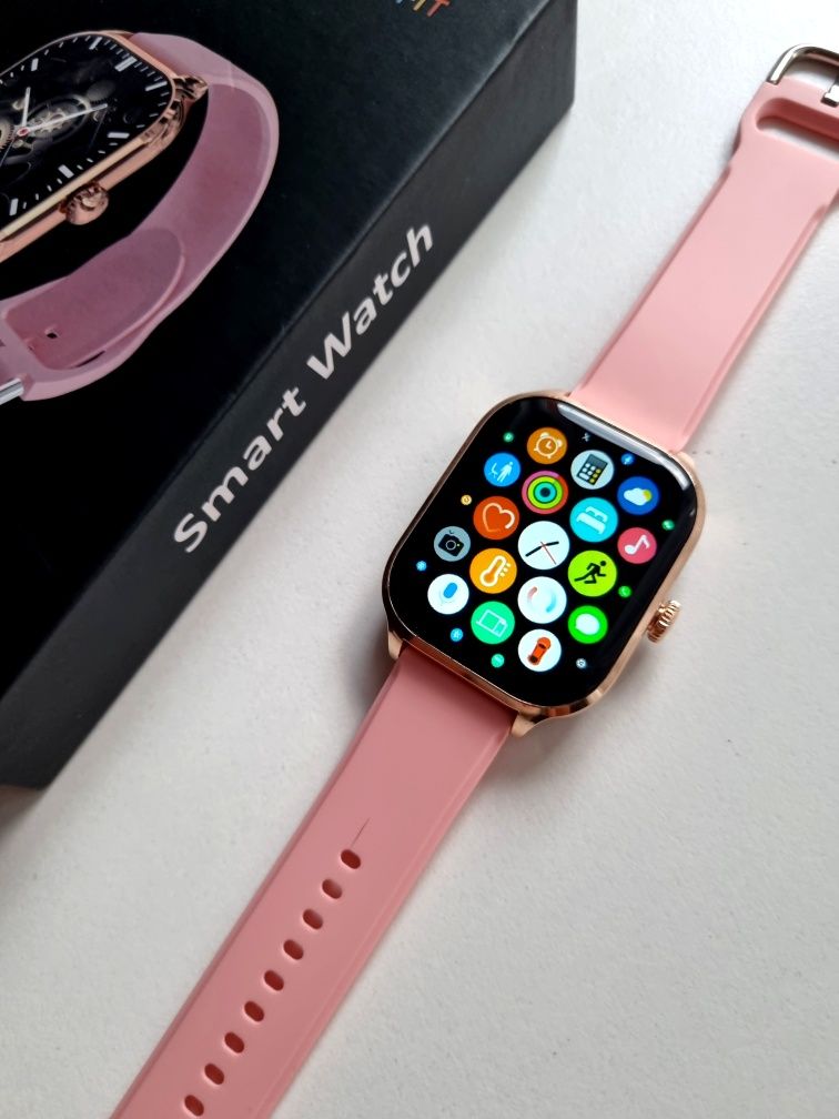 Smartwatch różowy damski