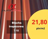 Blacha trapezowa T-18 w kolorze RAL wiśnia blachy trapezowe Szamotuły