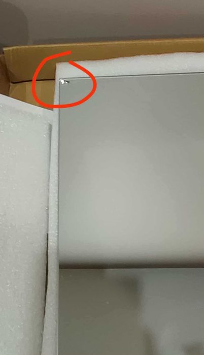 Sqinor Lustro ścienne bez ramy, prostokątne 40x60