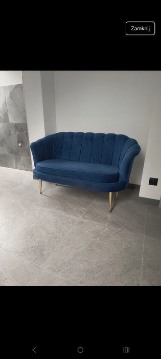 Fotel muszelka chabrowy