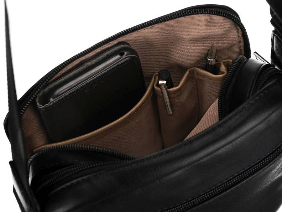 Miejska torba męska z kieszeniami - David Jones