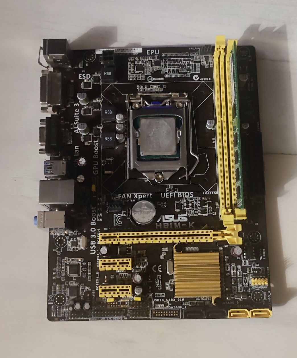 Комплект H81M-K + i3-4150 +4gb ddr3