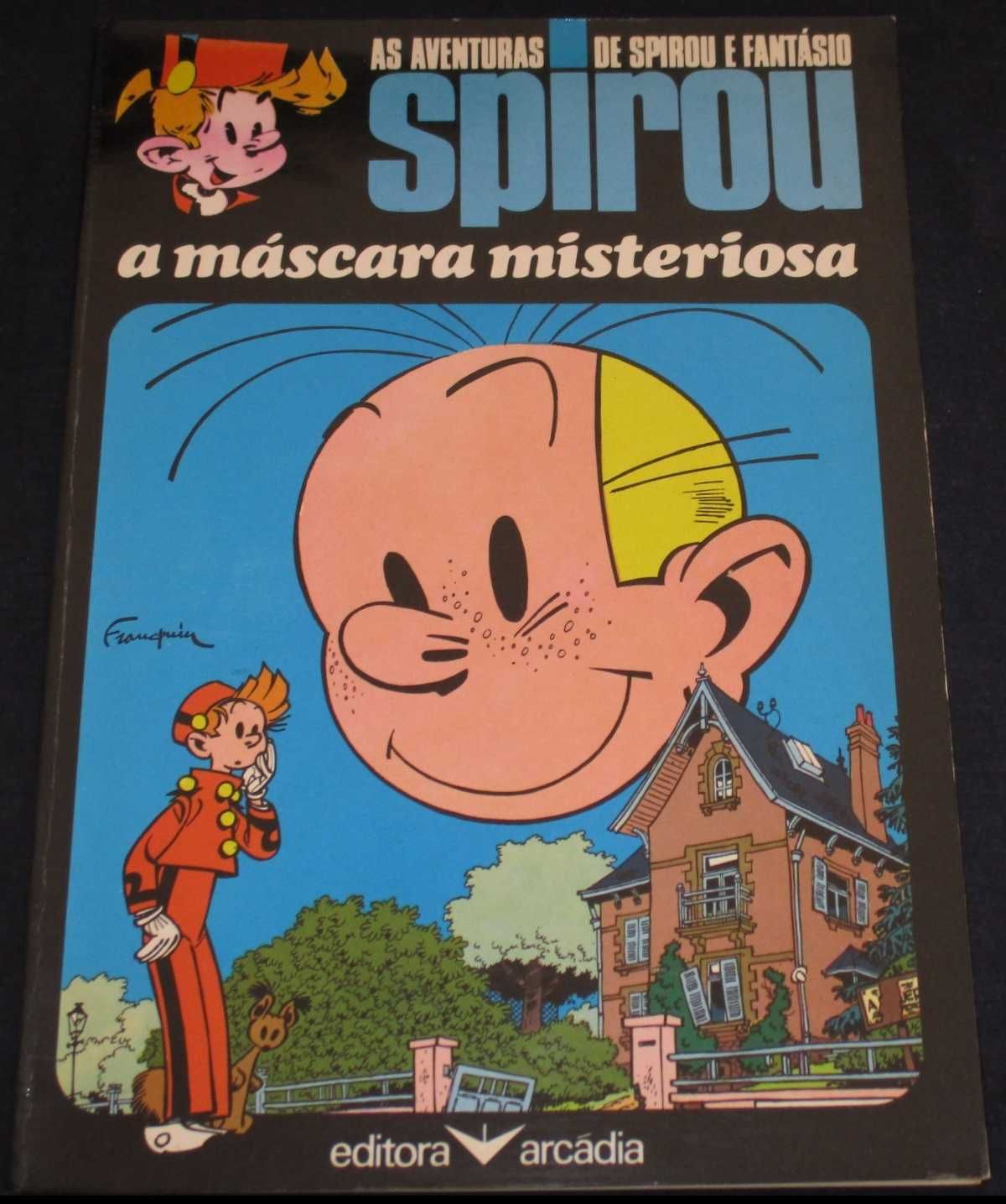 Livro BD A Máscara Misteriosa Aventuras de Spirou