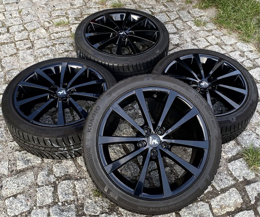 Koła alufelgi czarne 5x114,3 Mazda Axela cx3 3 5 6 Opony 215/45 r18