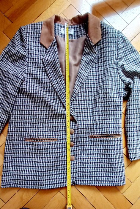 Marynarka Vintage, wełna, oversize