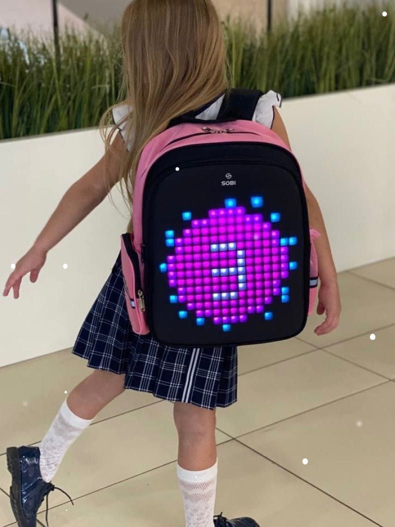 Рюкзак Sobi Pixel Kids  Pink с LED экраном