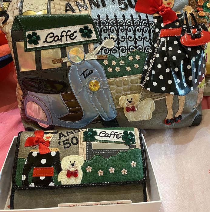 Carteira Braccialini Handicraft Art Anos 50