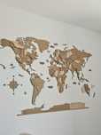 Mapa mundo 3D PT (laser)